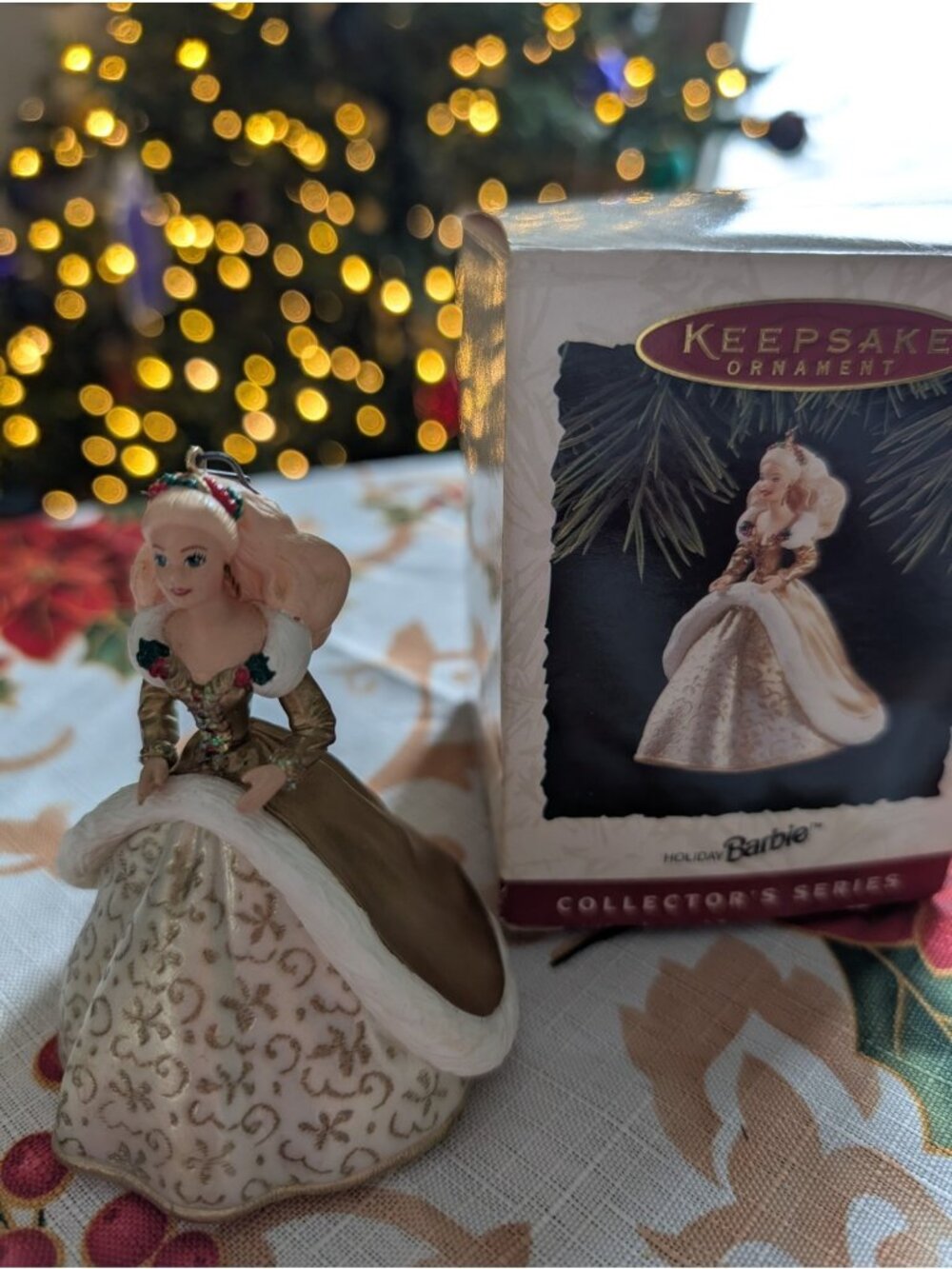 1994 Hallmark Keepsake Christmas Ornament Holiday BARBIE Collector Series
